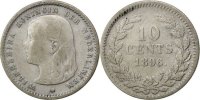 Netherlands 10 Cents Foreign Coins Münzen Pays-Bas, Wilhelmina, 10 Cents 1896