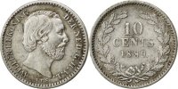 Netherlands 10 Cents Foreign Coins Münzen Pays-Bas, Willem III, 10 Cents 1889