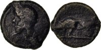 Gallic Potin Antike Gallic Kelten Loire Moyenne, Potin with crescents