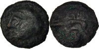 Gallic Potin Antike Gallic Kelten Leuques, Region of Toul, Potin with Indian head, class unsp