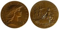 French Medal République Française, Médaille, Ministère de la Guerre