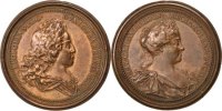 French Medal Collection des Ducs et Duchesses de Lorraine, Léopold I et Elisabeth Charlotte,