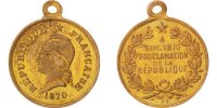 French Medal République Française, Proclamation de la République, Médaille
