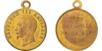 French Medal Napoléon III, Fête Nationale, Médaille