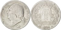 Semi Moderns (1805-1899) 2 Francs French Moderns Frankreich Louis XVIII, second gouvernement royal, 2 Francs 1824