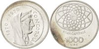Italy 1000 Lire Foreign Coins Münzen Italie, République, 1000 Lire 1970 R, KM 101