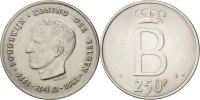 Belgium 250 Francs Foreign Coins Münzen Belgique, Baudouin I, 250 Francs 1976, KM 158.1