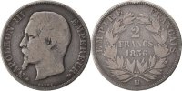 Semi Moderns (1805-1899) 2 Francs French Moderns Frankreich Second Empire, 2 Francs Napoléon III tête nue, 1856 BB