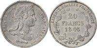 Essais 20 Francs IIème République, Essai de Concours de 20 Francs Or par Montagny, 1848, Gadoury