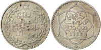 Morocco 1/4 Rial Foreign Coins Münzen Maroc, Marlay Hafid I, 1/4 Rial, AH1329/1911, KM 23
