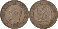 Semi Moderns (1805-1899) 10 Centimes French Moderns Frankreich Second Empire, 10 Centimes Napoléon III tête nue 1856