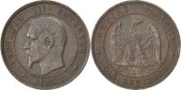 Semi Moderns (1805-1899) 10 Centimes French Moderns Frankreich Second Empire, 10 Centimes Napoléon III tête nue 1854