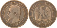 Semi Moderns (1805-1899) 10 Centimes French Moderns Frankreich Second Empire, 10 Centimes Napoléon III tête nue 1857