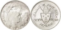 Vatican 500 Lire Foreign Coins Münzen Vatican, Paul VI, 500 Lire 1975, KM 131