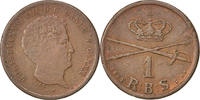 Denmark 1 Rigsbankskilling Foreign Coins Münzen Danemark, Christian VIII, 1 Rigsbankskilling 1842, KM 726.1