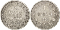 Finland 1 Markka Foreign Coins Münzen Finlande, Alexandre III, 1 Markka 1890, KM 3.2