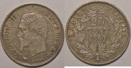 20 Centimes Monnaie française, Napoléon III, 20 Centimes 1860 A Paris, TTB, Gadoury 305