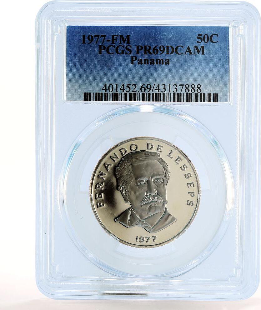 Panama Centesimos Fernando De Lesseps Pr Pcgs Proof Nickel Coin