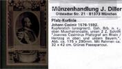 Pfalz-Kurlinie Kupferstich Johann Casimir 1576-1592.