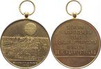 Luftfahrt (Ballon, Zeppelin, Flugzeug, Raumfahrt) Vergold. Br.-Medaille (v. C. Trotin) Ballonfahrt
