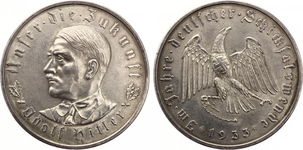 Medaille Drittes Reich Machtergreifung Adolf Hitler Preussische