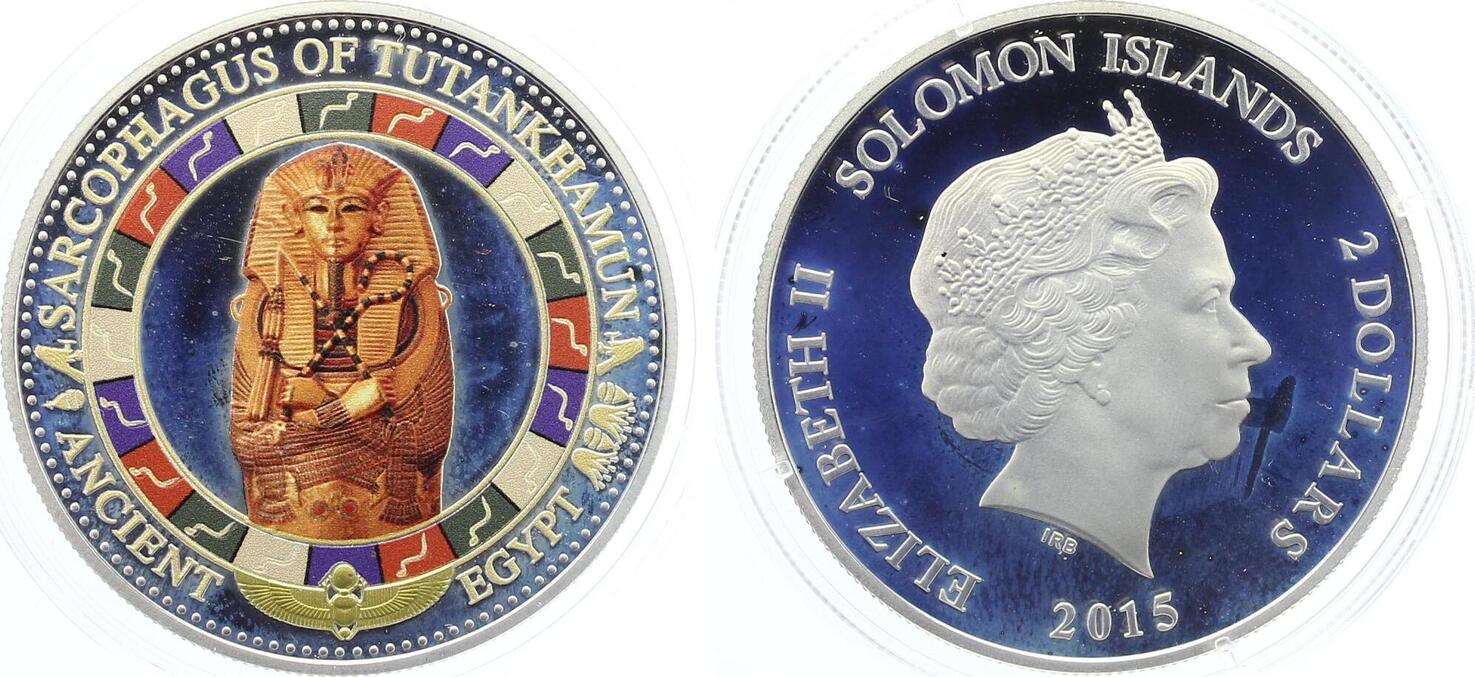 Salomonen Solomon Islands Dollars Tutankhamun Proof Ma Shops