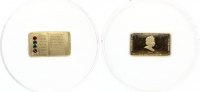 Cook Inseln 25 Dollar Gold 2006 Goldene Bibel in Buchform Swarovski Komponenten