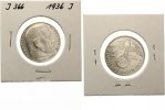   1936 J ss sehr selten 2 Mark Hindenburg 70,00 EUR 