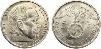   5 Mark Hindenburg mit Hakenkreuz
