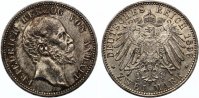   1896 vz/st feine Patina 2 Mark Anhalt 795,00 EUR 