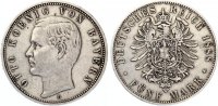   1888 selten ss 5 Mark Bayern 365,00 EUR 