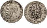 5 Mark Baden 1876 A mit Querstrich