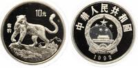 China 10 Yuan 1992 Bedrohte Tierwelt Schneeleopard Picture