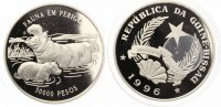 Guinea-Bissau 50000 Pesos 1996 Gefährdete Tierwelt - Flusspferd Picture