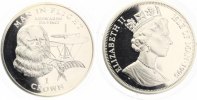 Isle of Man 1 Crown 1995 da Vinci Silber Picture