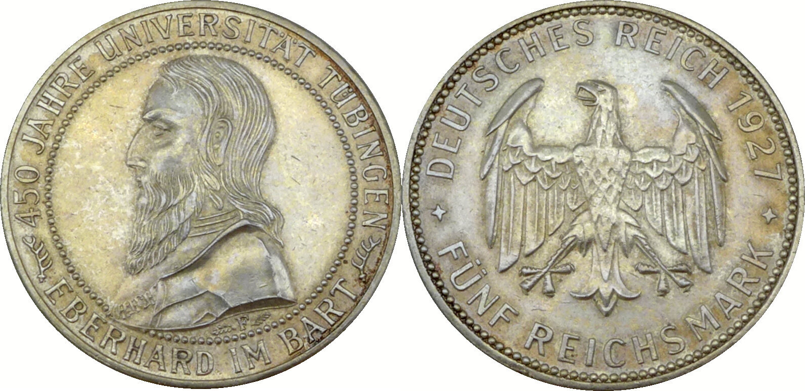 Deutschland Weimarer Republik Reichsmark F Jahre