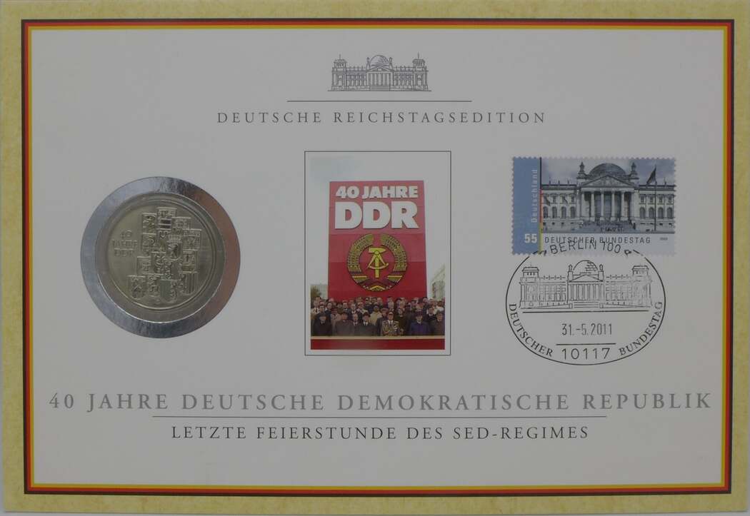 Deutsche Demokratische Republik DDR 10 Mark 1989 15 Wappen DDR 40