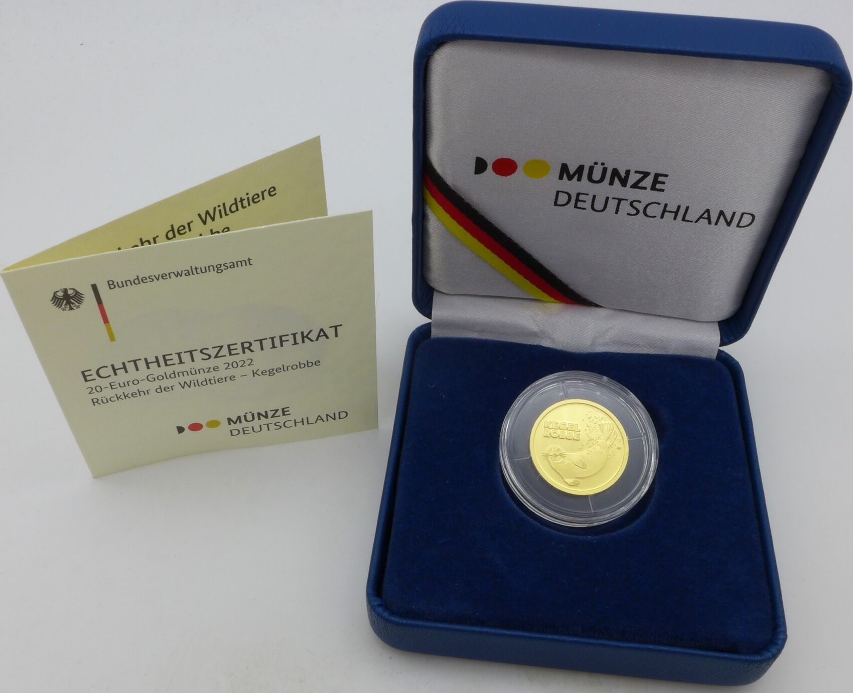 Bundesrepublik Deutschland BRD 20 Euro 2022 D 20 Euro Goldmünze