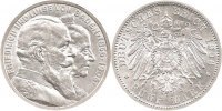 Deutschland Baden 5 Mark J35 5 Mark Friedrich I. goldene Hochzeit