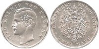 Deutschland Bayern 2 Mark J43 2 Mark Otto "D"