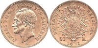 Deutschland Sachsen 20 Mark Gold J259 20 Mark Gold Johann "E"