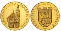 Deutschland Goldmedaille 3,98 g 986er Medaille auf Hofheim am Taunus