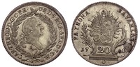 Bayern 20 Kreuzer Karl Theodor 1777-1799 - selten in dieser Erhaltung!
