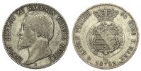 Sachsen-Coburg und Gotha 1/6 Taler Ernst II. 1844-1893
