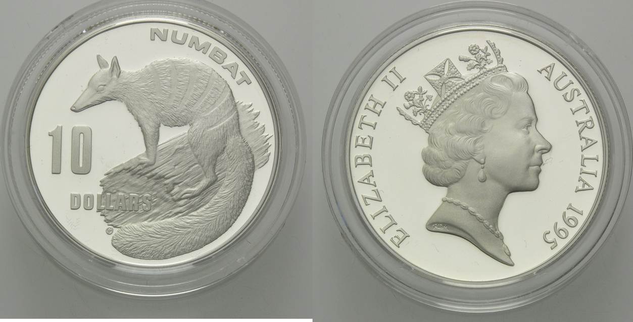 Australien 10 Dollars 1995 Numbat Proof MA Shops