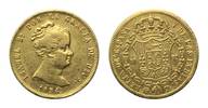 Spanien, 80 Reales 1836 M, Madrid. 6,74g, Isabel II., 1833-1868,