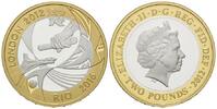 Großbritannien, 2 Pound Olympische Spiele in Rio de Janeiro 2016 - Stabübergabe,