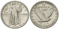 USA, Quarter Dollar Standing Liberty,