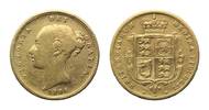 Australien, 1/2 Sovereign 1886 M, Melbourne, 3,86g, Victoria, 1837-1901,