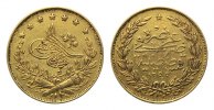 Türkei, 100 Kurush AH 1255, Jahr 5=1843, Konstan Abdul Mejid, 1839-1861,